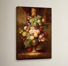 Load image into Gallery viewer, &#39;Reaissance Flowers&#39; Wrapped Canvas Painting Print
