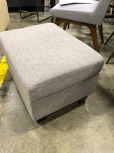 Load image into Gallery viewer, Square Gray Ottoman

