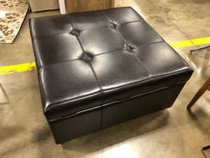 Canyons Bonded Leather Storage Ottoman