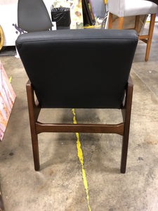 Peoria Wood Arm Chair in Black