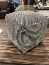 Load image into Gallery viewer, Brown/Cream Stitch Pouf

