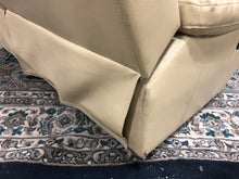 Load image into Gallery viewer, Cream Leather Valeton Reclining Loveseat
