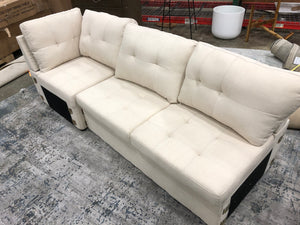 (AS IS) Lenox Sectional Linen Sectional Piece