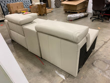 Load image into Gallery viewer, Felsenthal Leather Reclining Sectional 3 Piece Set (Silver Gray)
