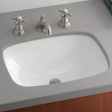 Load image into Gallery viewer, 1116-WH Ibiza Vitreous China Rectangular Undermount Bathroom Sink

