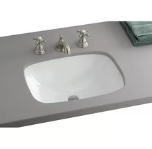 Load image into Gallery viewer, 1116-WH Ibiza Vitreous China Rectangular Undermount Bathroom Sink
