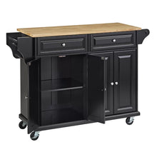 Load image into Gallery viewer, Idlewild 52&#39;&#39; Wide Rolling Kitchen Cart with Solid Wood Top
