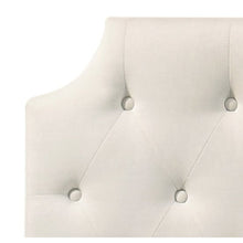 Load image into Gallery viewer, King Beige Idlewood Tufted Upholstered Low Profile Standard Bed
