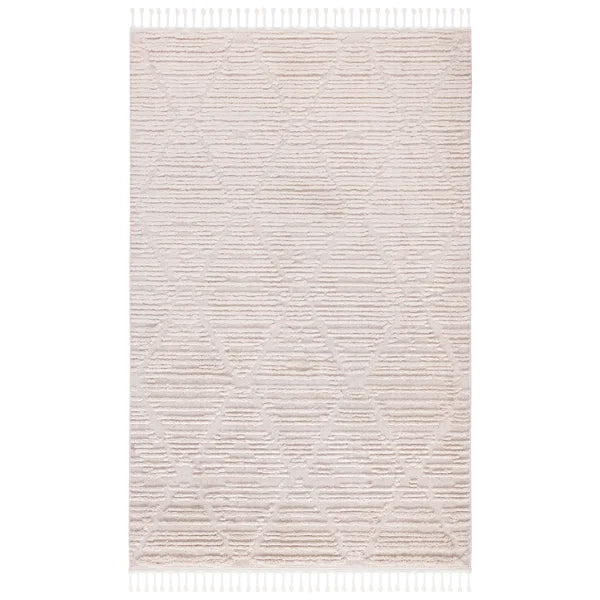Idris Power Loom Performance Beige Rug 3 x 5