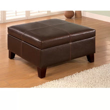 Load image into Gallery viewer, Ignacio 28&#39;&#39; Wide Faux Leather Square Storage Ottoman with Storage

