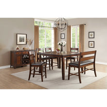 Load image into Gallery viewer, Ignatius Upholstered Ladder Back Side Chair in Brown  7305
