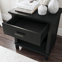 Load image into Gallery viewer, Black Ihno Solid + Manufactured Wood Nightstand
