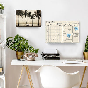 'Imagine' Monthly Wall Mounted Dry Erase Board 30 x 40 x 0.75
