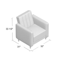 Load image into Gallery viewer, Imani 32&#39;&#39; Wide Tufted Velvet Armchair
