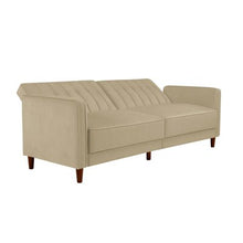 Load image into Gallery viewer, Imani Velvet 81.5&quot; Wide Square Arm Convertible Sofa 880CDR
