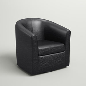 28.5" Imelda Upholstered Swivel Barrel Chair