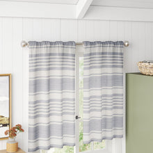 Load image into Gallery viewer, Imogene Striped Tailored 52&#39;&#39; Cafe Curtain (Set of 2) 6382RR-GL
