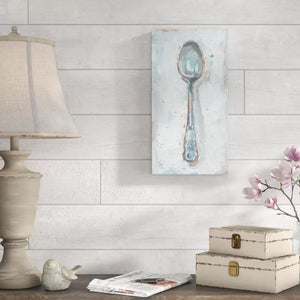 19" H x 10" W x 2" D Impressionist Flatware I by Ethan Harper - Painting on Canvas