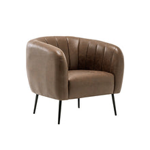 Load image into Gallery viewer, Indianola Modern Channel Tufted Barrel Accent Chair
