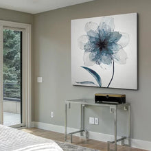 Load image into Gallery viewer, 32&quot; H x 32&quot; W x 1.5&quot; D Indigo Bloom II - Wrapped Canvas Print
