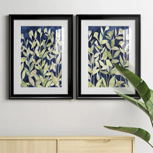 Load image into Gallery viewer, 24&quot; H x 37&quot; W x 1&quot; D Indigo Blooming Night I - 2 Piece Picture Frame Painting Set (Set of 2)
