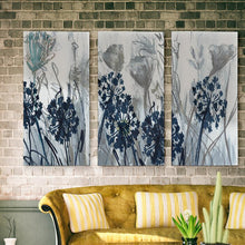 Load image into Gallery viewer, 40&quot; H x 60&quot; W x 1.5&quot; D Gray Indigo Field - Premium 3 Piece Wrapped Canvas Multi-Piece Image Print (SB52)
