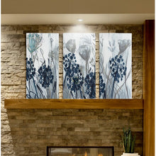 Load image into Gallery viewer, 40&quot; H x 60&quot; W x 1.5&quot; D Gray Indigo Field - Premium 3 Piece Wrapped Canvas Multi-Piece Image Print (SB52)
