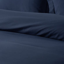 Load image into Gallery viewer, Twin Duvet Cover + 1 Twin Sham Indigo Microfiber 2 Piece Duvet Cover Set B53 128 ps
