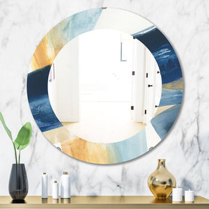 23.6" H x 23.6" W Indigo Panel I Modern Mirror