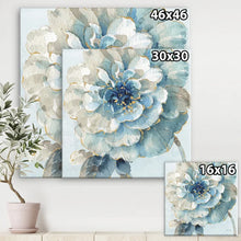 Load image into Gallery viewer, 46&quot; H x 46&quot; W x 1.5&quot; D Indigold Watercolor Flower II - Wrapped Canvas Painting
