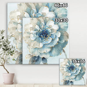 46" H x 46" W x 1.5" D Indigold Watercolor Flower II - Wrapped Canvas Painting
