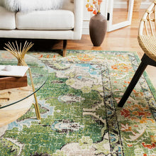 Load image into Gallery viewer, Indira Handmade Performance Forest Green Rug, Rectangle 2&#39;2&quot; x 4&#39;
