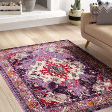 Load image into Gallery viewer, Indira Power Loom Performance Violet/Fuchsia Rug 2&#39;2&quot; x 4
