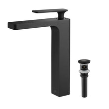 Load image into Gallery viewer, Matte Black Infinity Vessel Sink Bathroom Faucet, 8.7" H
