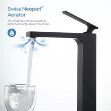 Load image into Gallery viewer, Matte Black Infinity Vessel Sink Bathroom Faucet, 8.7" H
