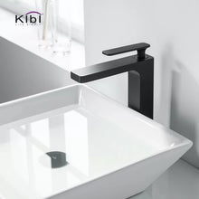 Load image into Gallery viewer, Matte Black Infinity Vessel Sink Bathroom Faucet, 8.7" H
