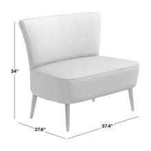 Load image into Gallery viewer, Ingham 37.4&quot; Armless Settee (LW280)

