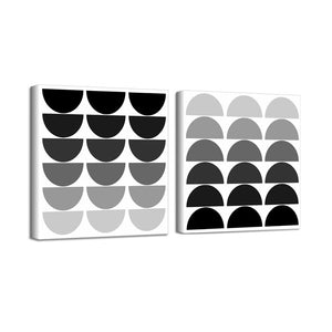 20" H x 40" W x 1.5" D 2 Piece Graphic Art on Canvas