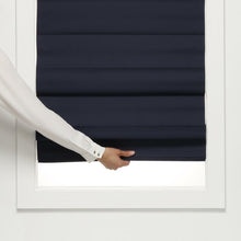 Load image into Gallery viewer, 42&quot;W x 72&quot;L Navy Insulating Cordless Blackout Roman Shade (set of 2) 4695RR
