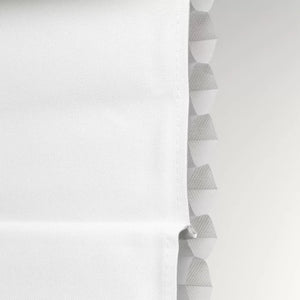 27"W x 72"L White Insulating Cordless Blackout Roman Shade