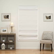 Load image into Gallery viewer, 27&quot;W x 72&quot;L White Insulating Cordless Blackout Roman Shade

