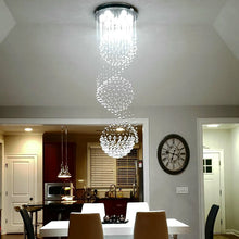 Load image into Gallery viewer, Io Glass Dimmable Geometric Chandelier, 79&#39;&#39; H X 24&#39;&#39; W X 24&#39;&#39; D

