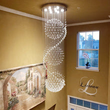 Load image into Gallery viewer, Io Glass Dimmable Geometric Chandelier, 79&#39;&#39; H X 24&#39;&#39; W X 24&#39;&#39; D
