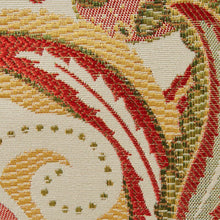 Load image into Gallery viewer, 16.5&quot; x 16.5&quot; White/Burgandy/Green Iolanthe Square Throw Pillow (Set of 2) GL1127
