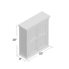 Load image into Gallery viewer, Ione 22&#39;&#39; W x 24&#39;&#39; H x 8&#39;&#39; D Wall Mounted Bathroom Cabinet
