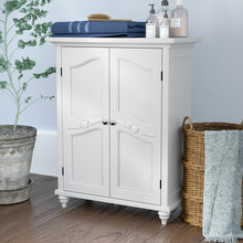 Load image into Gallery viewer, Ione 27" W x 34" H x 13.75" D Free-Standing Bathroom Cabinet White #1425HW
