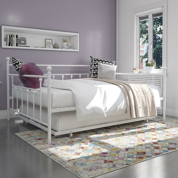 Full White Ione Daybed with Trundle (SB1410)