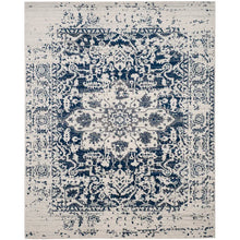 Load image into Gallery viewer, Irania Oriental Area Rug in Cream/Navy, Rectangle 8&#39; x 10&#39;
