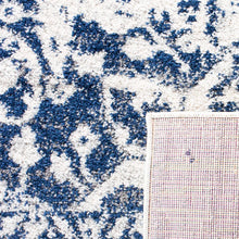 Load image into Gallery viewer, Irania Oriental Area Rug in Cream/Navy, Rectangle 8&#39; x 10&#39;
