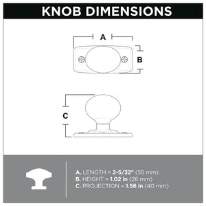 Iron Craft II 1" Diameter Mushroom Knob Set of 19 - GL498